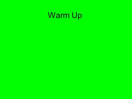 Warm Up. Some rules of thumb for classifying Suppose the equation is written in the form: Ax 2 + Bxy + Cy 2 + Dx + Ey + F = 0, where A – F are real coefficients.