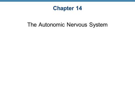 The Autonomic Nervous System