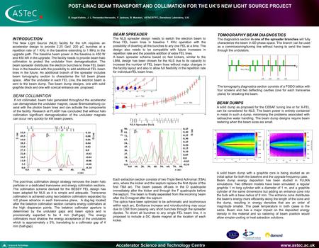 Accelerator Science and Technology Centre www.astec.ac.uk POST-LINAC BEAM TRANSPORT AND COLLIMATION FOR THE UK’S NEW LIGHT SOURCE PROJECT D. Angal-Kalinin,