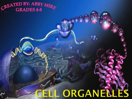 Created by: Abby Mire Grades 4-8 Cell Organelles.