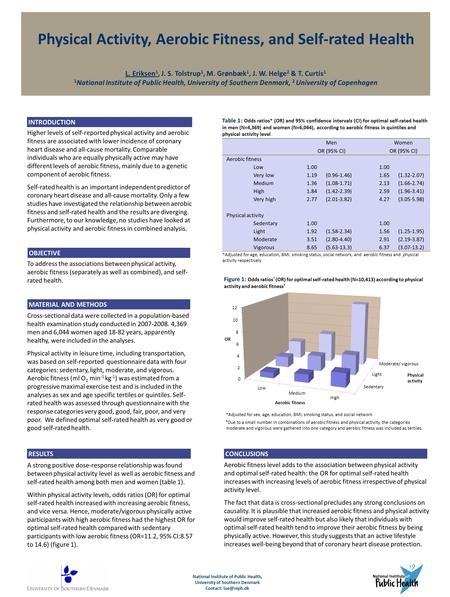 Higher levels of self-reported physical activity and aerobic fitness are associated with lower incidence of coronary heart disease and all-cause mortality.