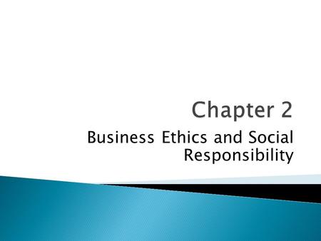 Business Ethics and Social Responsibility. “The one and only social responsibility of business is to increase its profits.” Milton Friedman (b. 1912),