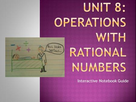 Interactive Notebook Guide. PageTitle 247Unit 8 Title Page 249-251Vocab Pocket 252-253Standards Checklist & Concept Map 254-255Adding Integers 256-257Subtracting.