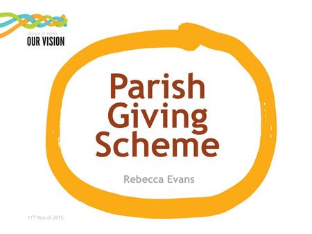 11 th March 2015 Parish Giving Scheme Rebecca Evans.