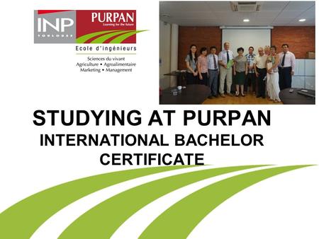 STUDYING AT PURPAN INTERNATIONAL BACHELOR CERTIFICATE.