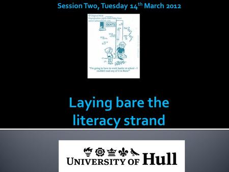 Session Two, Tuesday 14 th March 2012. By the end of the session you will have become more familiar with the Literacy objectives in the KS2 Framework.