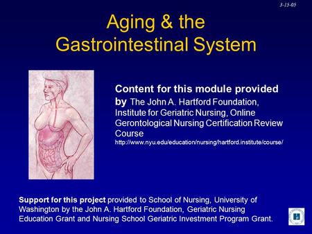 Aging & the Gastrointestinal System