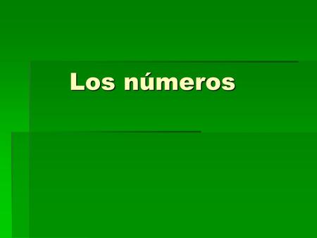 Los números Los números. 16  29  numbers 16  29 have two options  17 = diez y siete or diecisiete  (z  c)(y  i)  24 = veinte y cuatro orveinticuatro.