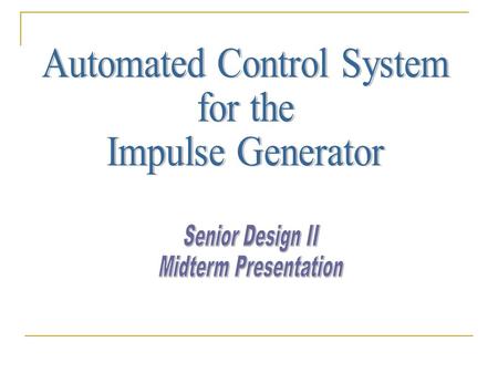 Automated Control System