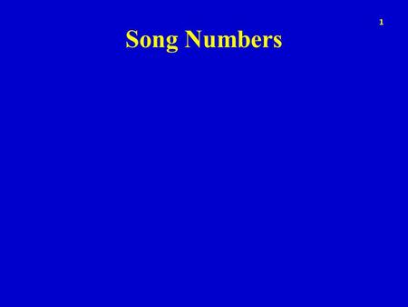 Song Numbers 1. Reverence For God 2 Reverence – a deeply respectful feeling of fear, wonder, and admiration toward God. It is deep religious devotion.