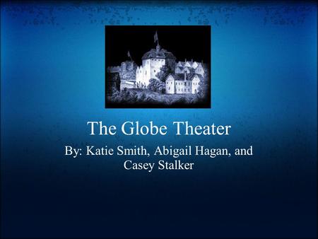 The Globe Theater By: Katie Smith, Abigail Hagan, and Casey Stalker.