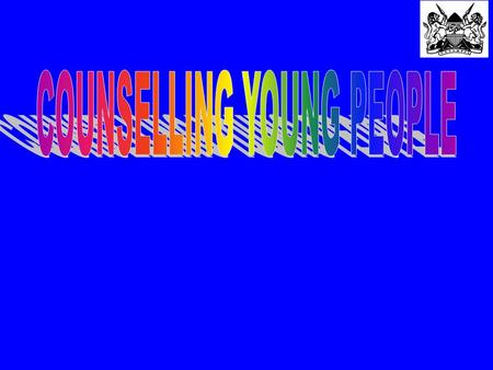 COUNSELLING YOUNG PEOPLE