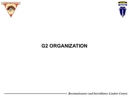 G2 ORGANIZATION.