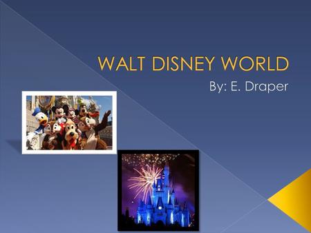  Walt Disney World is located in Lake Buena Vista, Florida.