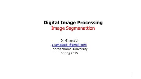 Digital Image Processing