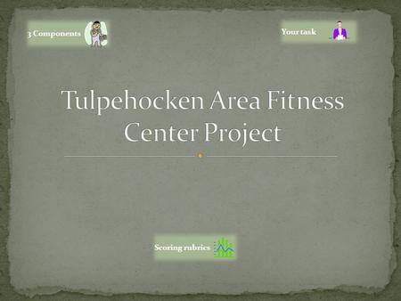 3 Components Your task Scoring rubrics. The three components are listed below. Remember choose one component for one project. Physical ActivityNutritionBody.