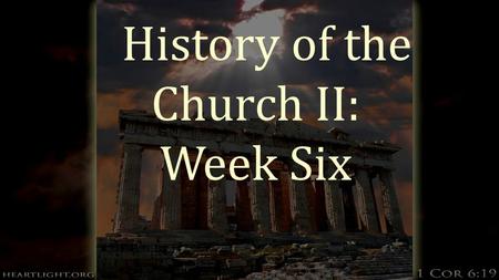 History of the Church II: Week Six. Protestants head to the New World  Read p. 291  Puritans, a group of people who wanted to “purify” the church of.