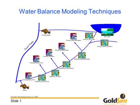 GoldSim Technology Group LLC, 2006 Slide 1 Water Balance Modeling Techniques.