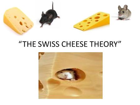 “THE SWISS CHEESE THEORY”. The theory states that we are all a piece of Swiss Cheese. The holes in our cheese represent “NEEDS” that we must get met regularly.