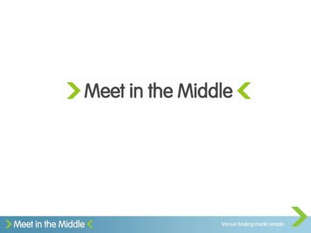 Venue finding made simple. Welcome Meet in the Middle David Randall CEO Explore Communications The Silverstone WingSally Reynolds Leisure Development.