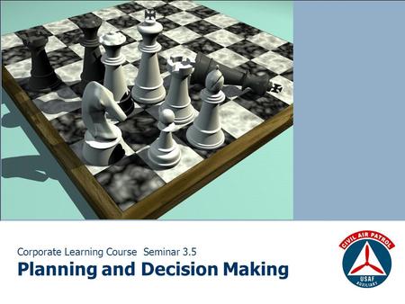 Corporate Learning Course Seminar 3.5 Planning and Decision Making.