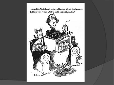 America First Dr. Seuss PM October 1, 1941.