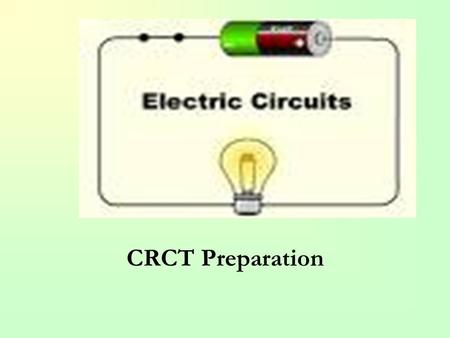 CRCT Preparation.