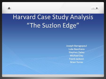 Harvard Case Study Analysis “The Suzlon Edge”