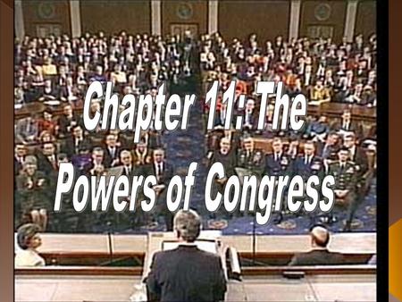  Congress gets all of its power from Article I of the U.S. Constitution.