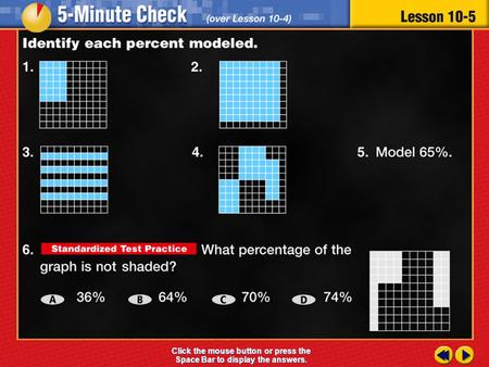 Transparency 5 Click the mouse button or press the Space Bar to display the answers.