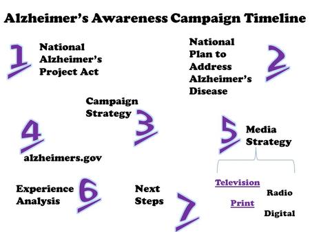 Alzheimer’s Awareness Campaign Timeline