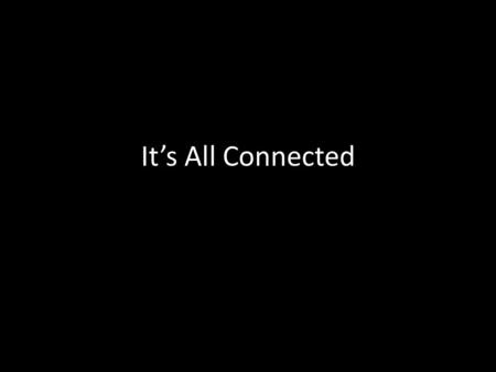 It’s All Connected. 1 Identical parts that can be used to make identical products.