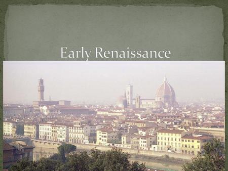 Italy Italian Cities Urban Societies Major Trading Centers Secular Moved away from life in the church Focuses more on material objects and enjoying life.