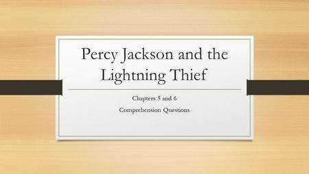 Percy Jackson and the Lightning Thief