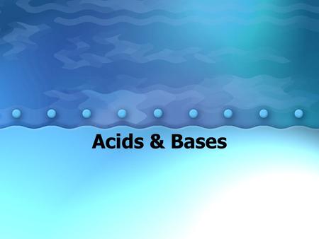 Acids & Bases. Acids and Bases an Introduction A. Properties of Acids and Bases –1. Acids Ionize when put into water React with active metals (Group I,