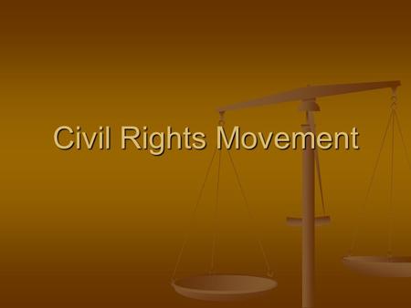 Civil Rights Movement. Definitions Civil Disobedience-Refusal to obey civil laws in an effort to induce change in governmental policy or legislation,