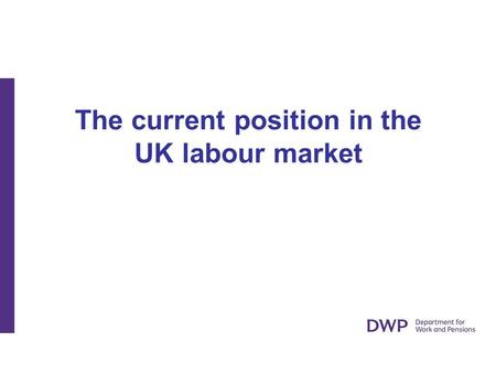 The current position in the UK labour market. Employment rate 16-64 (%) The employment rate is at the same level as in 2010 but is higher than at previous.