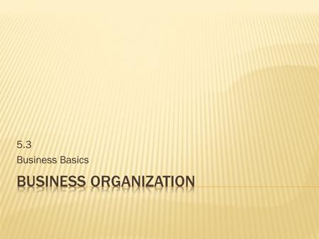 5.3 Business Basics. “The Central York School District is committed to providing educational opportunities through which all students strive to achieve.