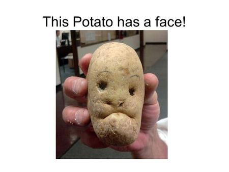 This Potato has a face!.