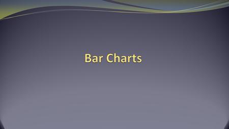 Bar Charts Bar charts are graphs of rectangular bars with the length of the bars proportional to the value represented. Bar charts can be used to represent.