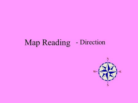 Map Reading - Direction.