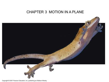 CHAPTER 3  MOTION IN A PLANE