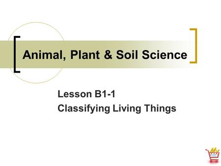 Animal, Plant & Soil Science