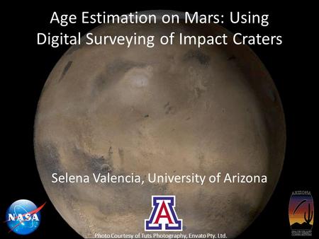 Age Estimation on Mars: Using Digital Surveying of Impact Craters