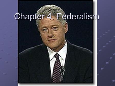 Chapter 4: Federalism What is Federalism? Federalism is how we divide power between the national & state governments.