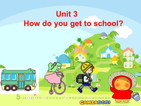 Unit 3 How do you get to school?. How can we get from one place to another place? walk ride a motorbike We can … ride a bike / bicycle drive a car take.