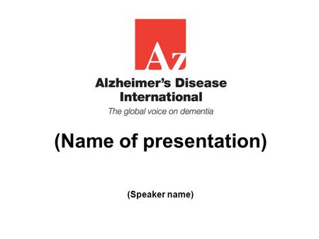 (Name of presentation)