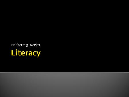 Half term 3: Week 1. Do you agree? How can you exercise your mind without reading?