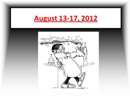 August 13-17, 2012. 1. Opener: 1. Lab Equipment 2. Interactive Notebook 1. Building 2. Discussing 3. Routines Quiz 4. Homework: 1. Workbook page: