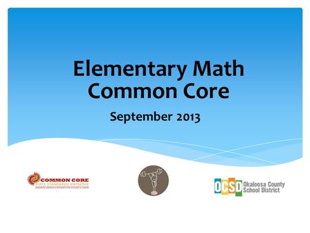 Elementary Math Common Core